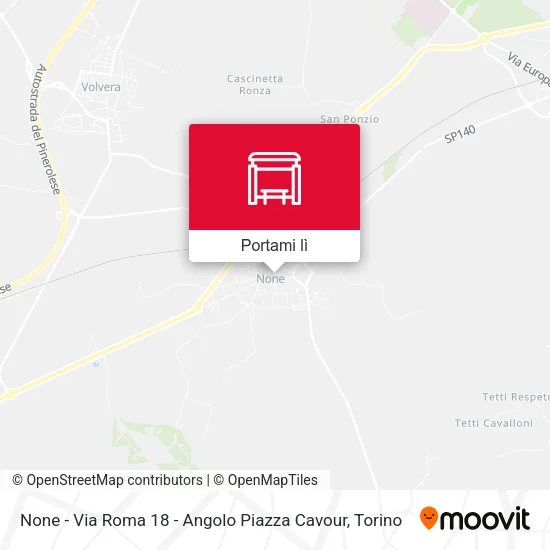 Mappa None - Via Roma  18 - Angolo Piazza Cavour