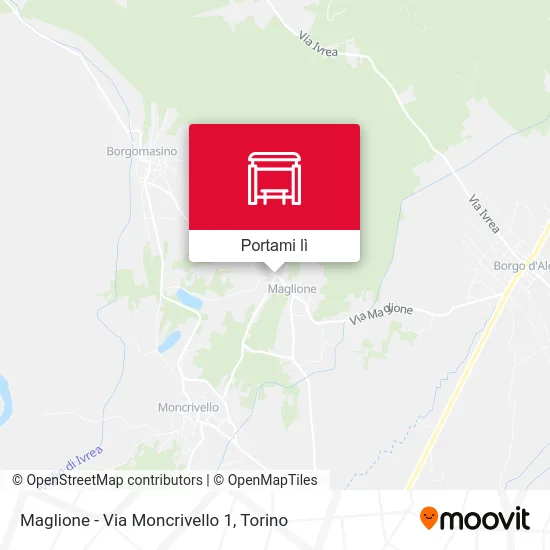Mappa Maglione - Via Moncrivello  1