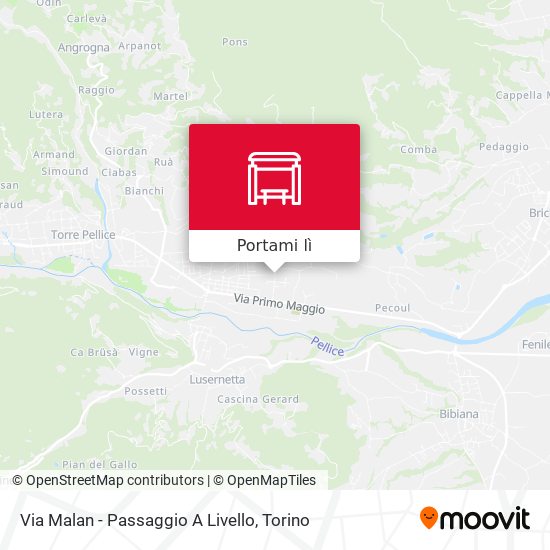 Mappa Via Malan - Passaggio A Livello