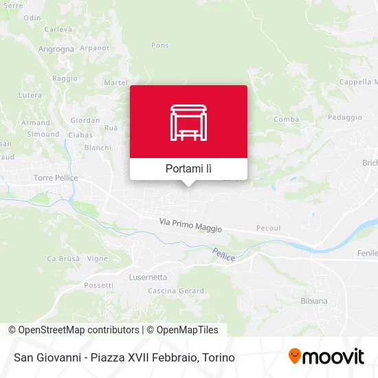 Mappa San Giovanni - Piazza XVII Febbraio