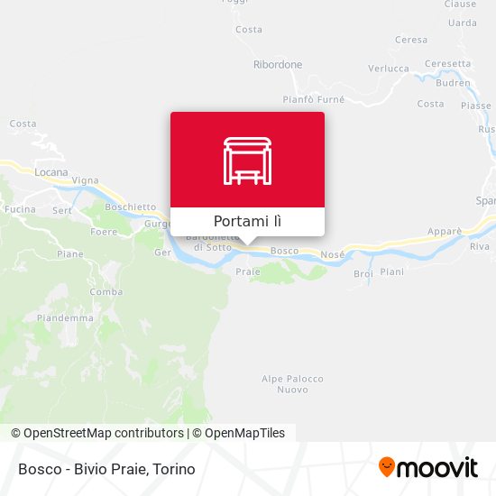 Mappa Bosco - Bivio Praie