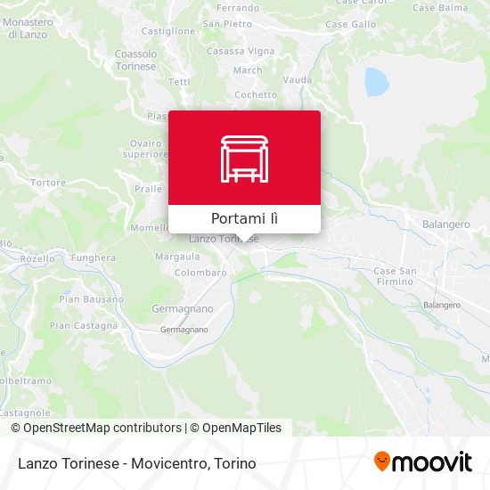 Mappa Lanzo Torinese - Movicentro