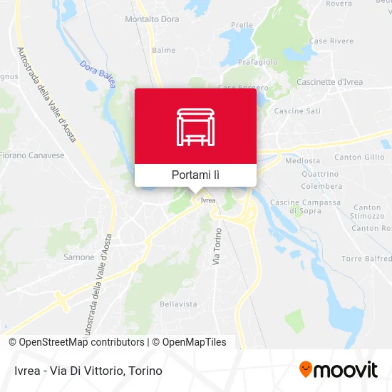 Mappa Ivrea - Via Di Vittorio