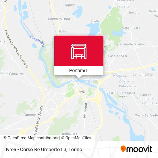 Mappa Ivrea - Corso Re Umberto I  3