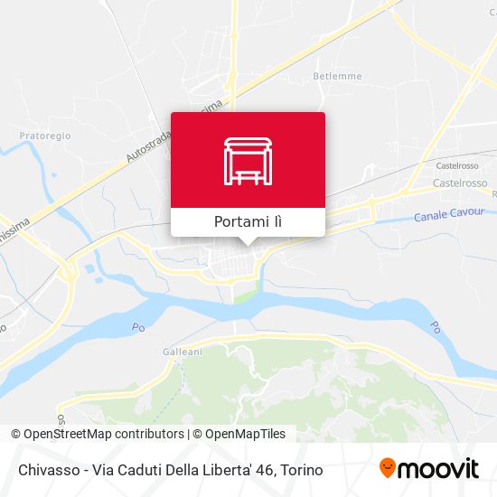 Mappa Chivasso - Via Caduti Della Liberta'  46