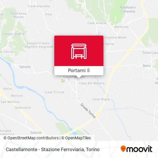 Mappa Castellamonte - Stazione Ferroviaria