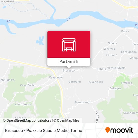 Mappa Brusasco - Piazzale Scuole Medie