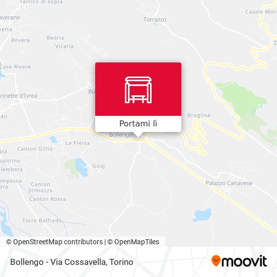 Mappa Bollengo - Via Cossavella