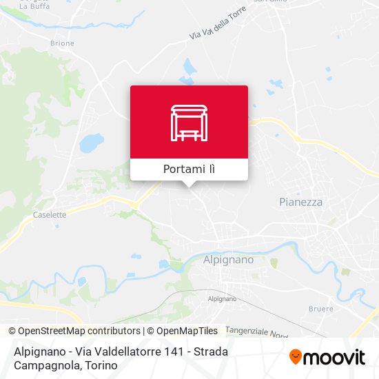 Mappa Alpignano - Via Valdellatorre  141 - Strada Campagnola