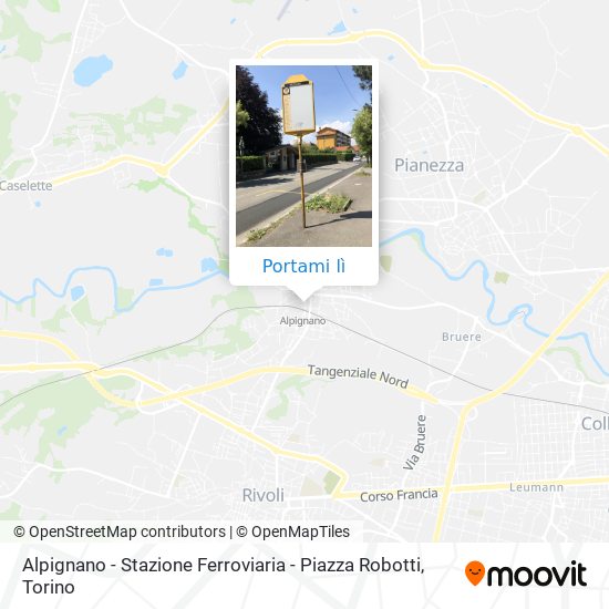 Mappa Alpignano - Stazione Ferroviaria - Piazza Robotti