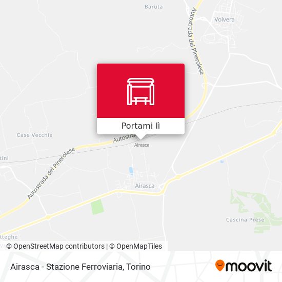 Mappa Airasca - Stazione Ferroviaria