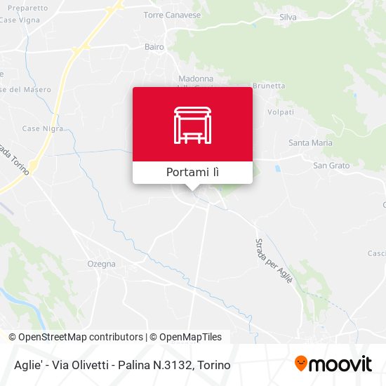 Mappa Aglie' - Via Olivetti - Palina N.3132