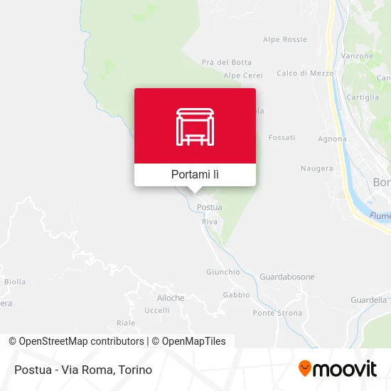 Mappa Postua - Via Roma