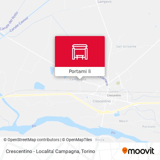 Mappa Crescentino - Localita' Campagna