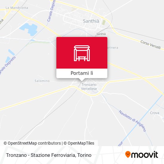 Mappa Tronzano - Stazione Ferroviaria