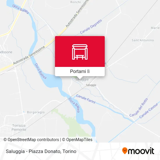 Mappa Saluggia - Piazza Donato