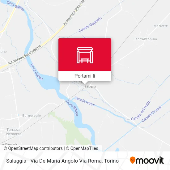 Mappa Saluggia - Via De Maria Angolo Via Roma
