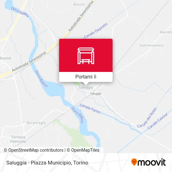 Mappa Saluggia - Piazza Municipio