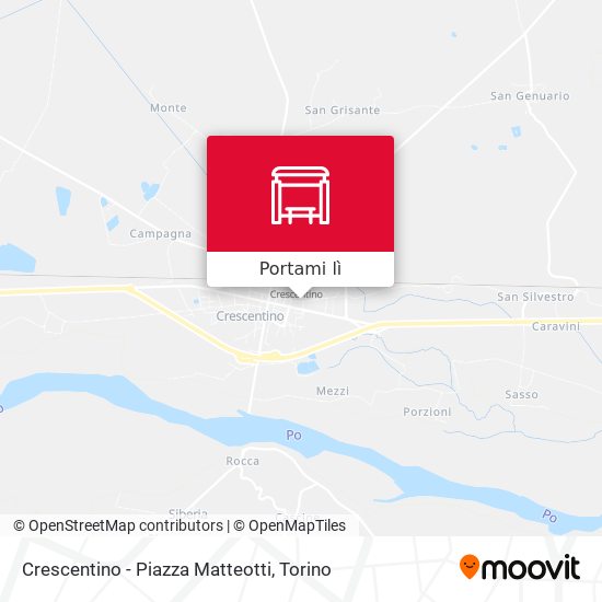 Mappa Crescentino - Piazza Matteotti