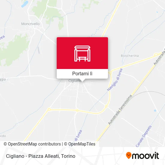Mappa Cigliano - Piazza Alleati