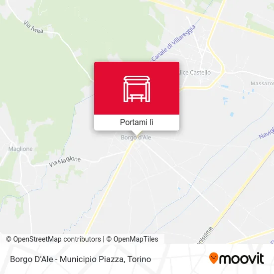 Mappa Borgo D'Ale - Municipio Piazza