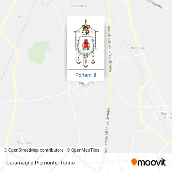 Mappa Caramagna Piemonte