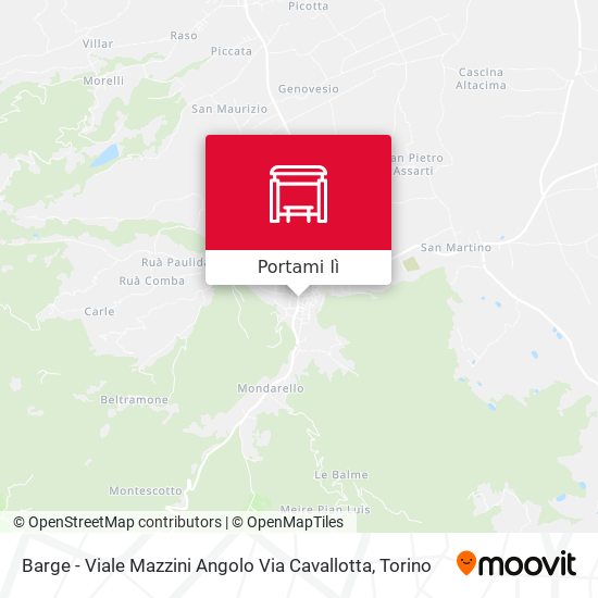 Mappa Barge - Viale Mazzini Angolo Via Cavallotta