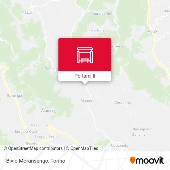 Mappa Bivio Moransengo