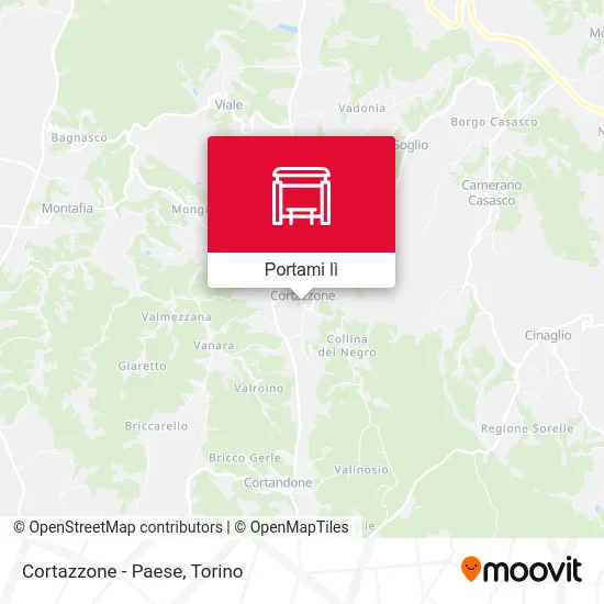 Mappa Cortazzone - Paese
