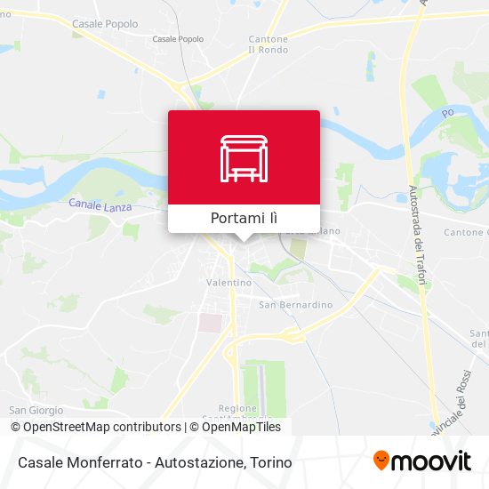 Mappa Casale Monferrato - Autostazione