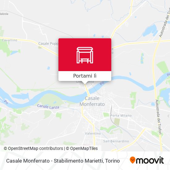 Mappa Casale Monferrato - Stabilimento Marietti