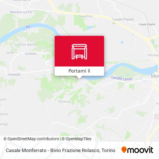 Mappa Casale Monferrato - Bivio Frazione Rolasco