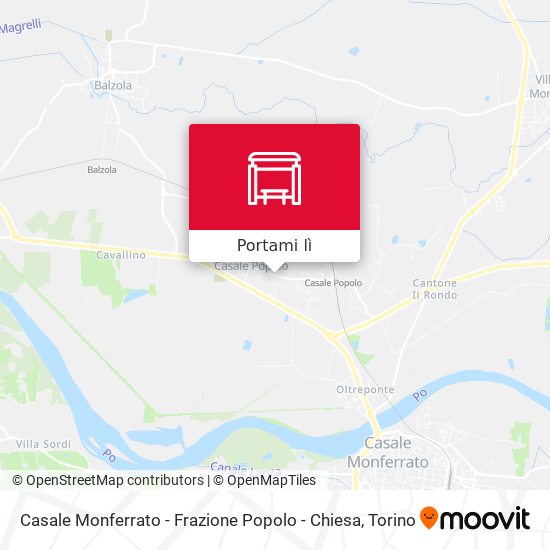 Mappa Casale Monferrato - Frazione Popolo - Chiesa