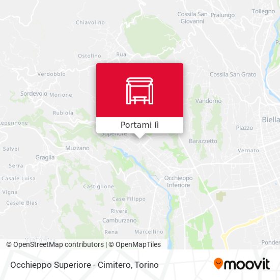 Mappa Occhieppo Superiore - Cimitero