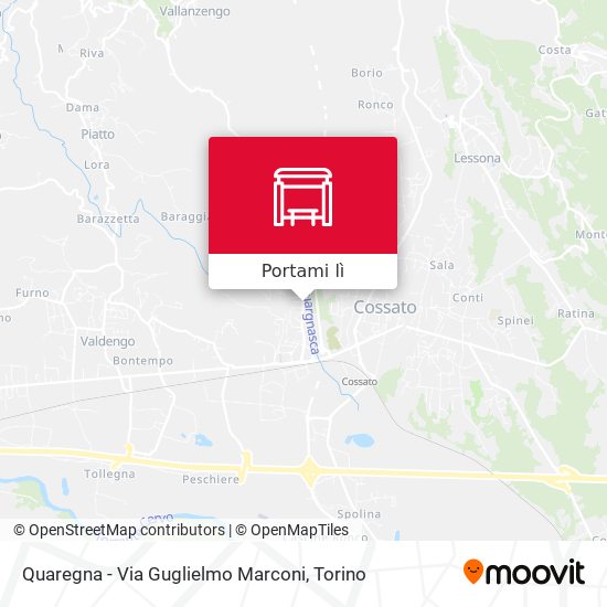 Mappa Quaregna - Via Guglielmo Marconi
