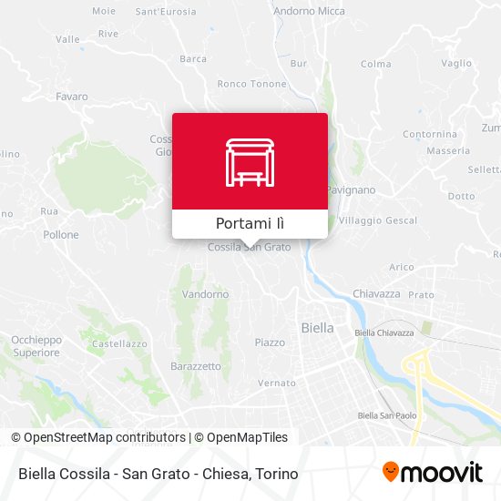 Mappa Biella Cossila - San Grato - Chiesa