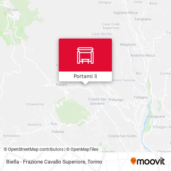 Mappa Biella - Frazione Cavallo Superiore