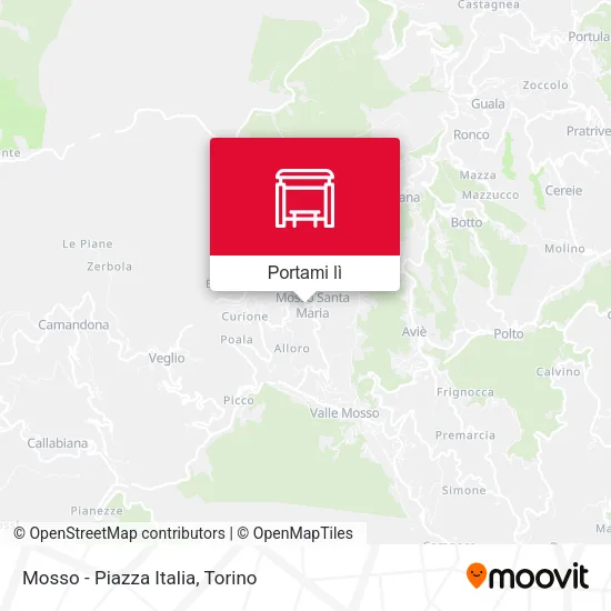 Mappa Mosso - Piazza Italia
