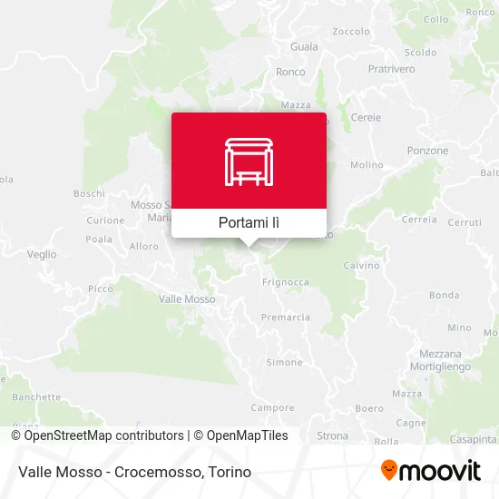Mappa Valle Mosso - Crocemosso