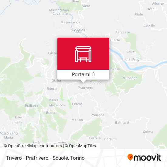 Mappa Trivero - Pratrivero - Scuole