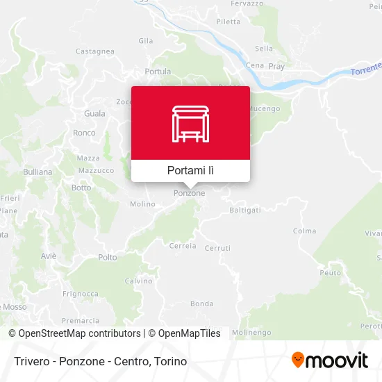 Mappa Trivero - Ponzone - Centro
