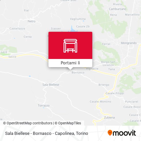 Mappa Sala Biellese - Bornasco - Capolinea