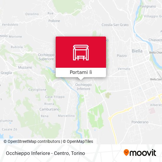 Mappa Occhieppo Inferiore - Centro