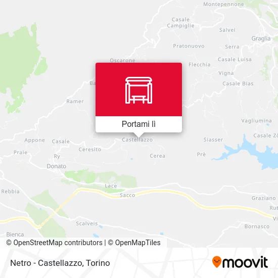 Mappa Netro - Castellazzo