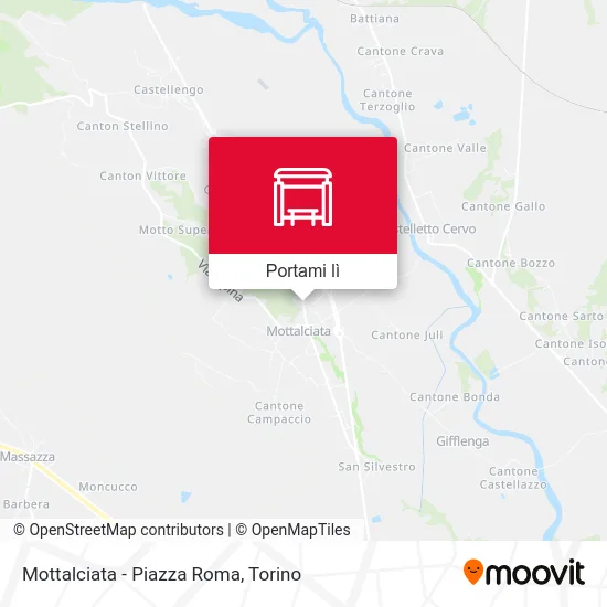 Mappa Mottalciata - Piazza Roma
