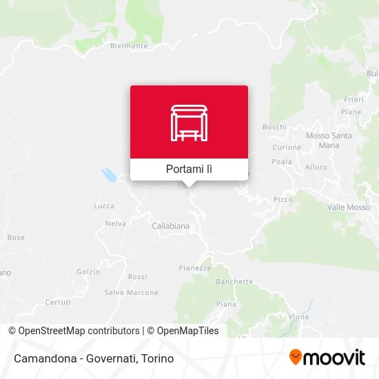 Mappa Camandona - Governati