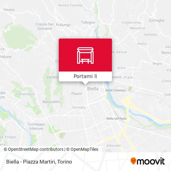 Mappa Biella - Piazza Martiri