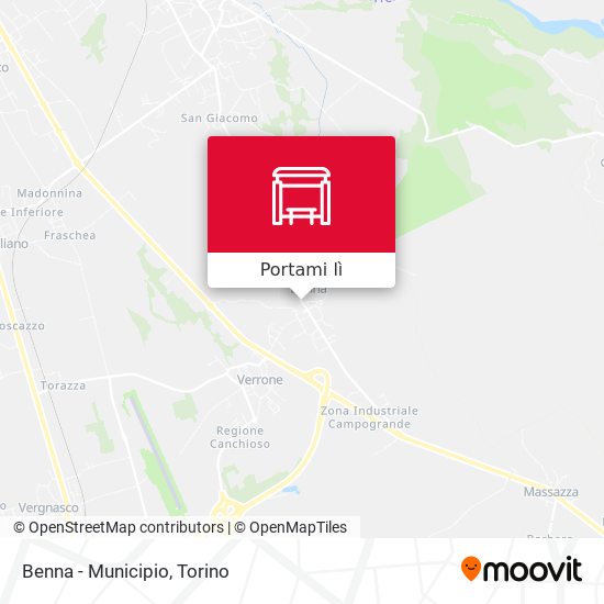 Mappa Benna - Municipio