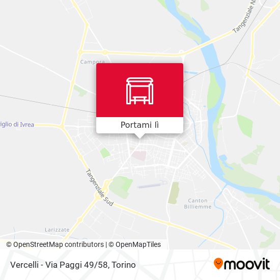 Mappa Vercelli - Via Paggi 49/58