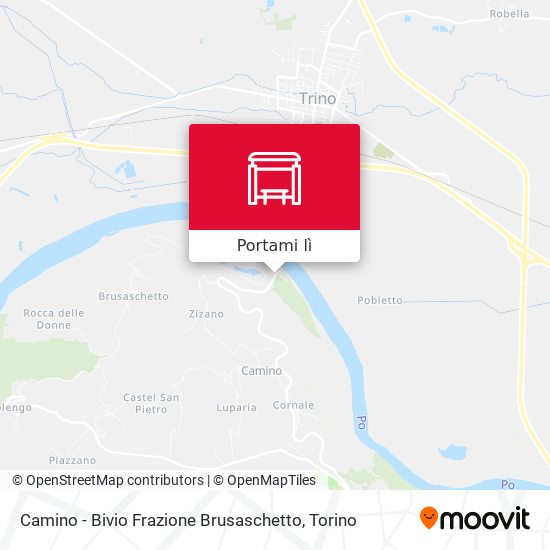 Mappa Camino - Bivio Frazione Brusaschetto